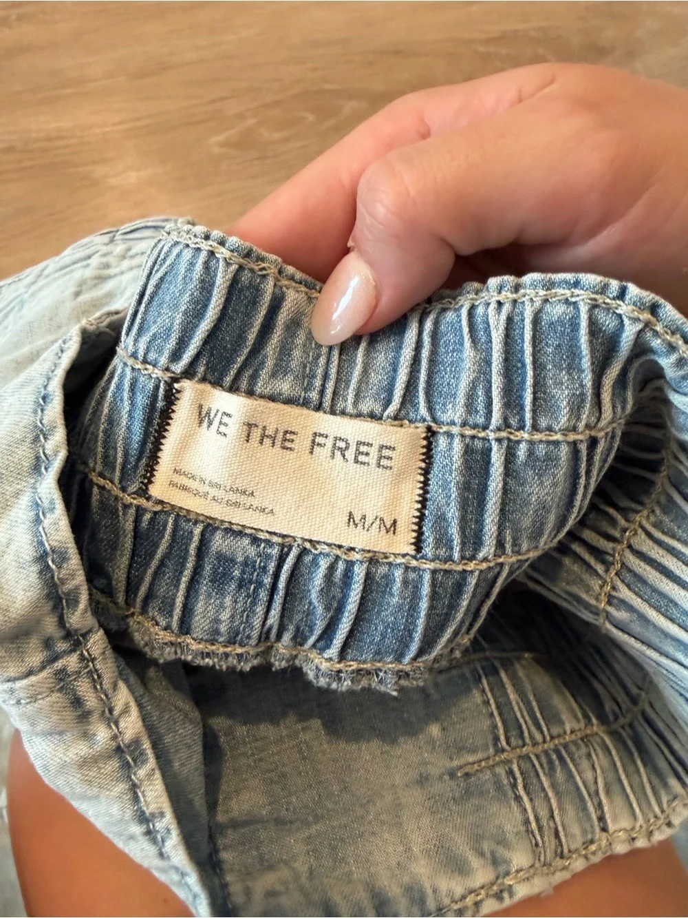 We The Free Light Gray Cargo Pants